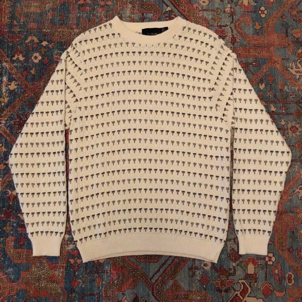 White Patterned Sweater - Picture 1 of 2